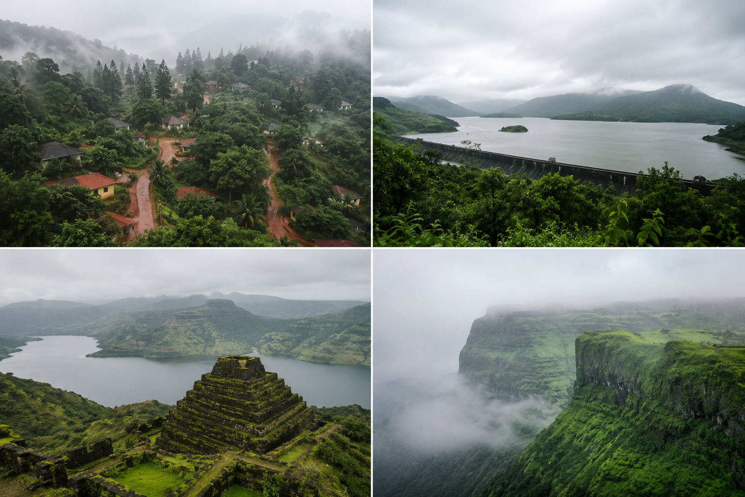 Sahyadri hill stations during monsoon 
